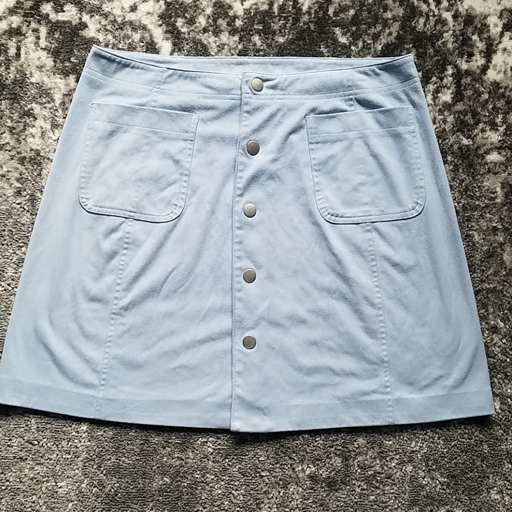 {Belle & Sky} Powder Blue Skirt